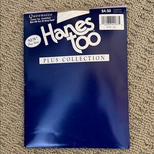 Hanes Too Plus Collection Barely There Tan Pantyhose Size Queen 3X